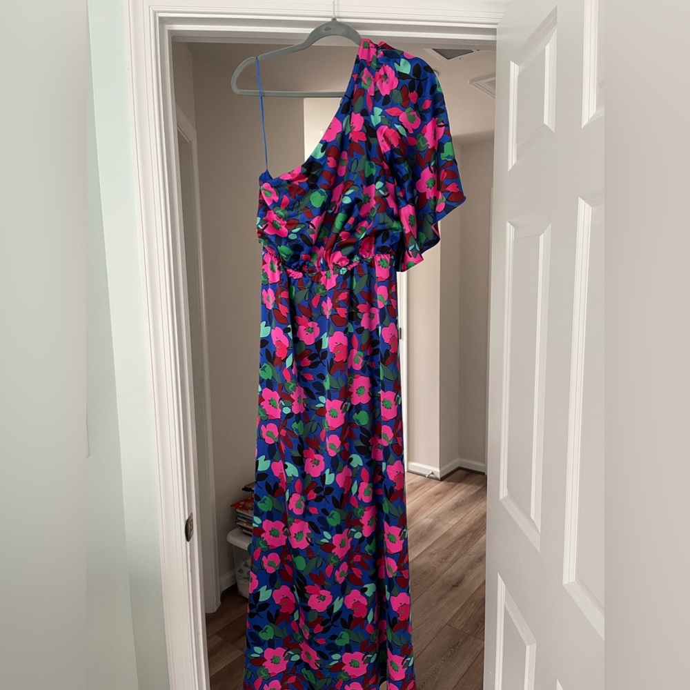 Floral Formal One Shoulder Dress